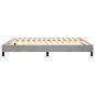 Preview: Bettgestell Hellgrau 160x200 cm Samt