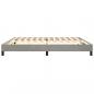 Preview: Bettgestell Hellgrau 200x200 cm Samt