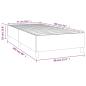 Preview: Bettgestell Schwarz 80x200 cm Stoff