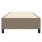 Preview: Bettgestell Taupe 90x190 cm Stoff