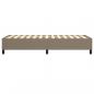 Preview: Bettgestell Taupe 90x190 cm Stoff