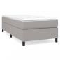 Preview: Bettgestell Hellgrau 90x200 cm Stoff