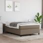 Preview: ARDEBO.de - Bettgestell Taupe 120x200 cm Stoff