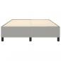 Preview: Bettgestell Hellgrau 140x190 cm Stoff
