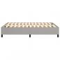 Preview: Bettgestell Hellgrau 140x190 cm Stoff