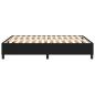Preview: Bettgestell Schwarz 140x190 cm Stoff