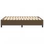 Preview: Bettgestell Dunkelbraun 140x190 cm Stoff
