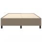 Preview: Bettgestell Taupe 140x190 cm Stoff