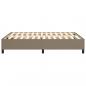 Preview: Bettgestell Taupe 140x190 cm Stoff