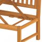 Preview: Tagesbett mit Grauen Kissen 200x60x75 cm Massivholz Akazie