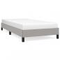Preview: Bettgestell Hellgrau 90x200 cm Stoff
