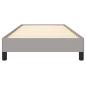 Preview: Bettgestell Hellgrau 100x200 cm Stoff