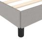 Preview: Bettgestell Hellgrau 100x200 cm Stoff