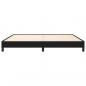 Preview: Bettgestell Schwarz 200x200 cm Stoff