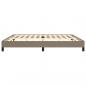 Preview: Bettgestell Taupe 200x200 cm Stoff