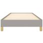 Preview: Bettgestell Hellgrau 80x200 cm Stoff