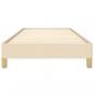 Preview: Bettgestell Creme 90x190 cm Stoff