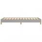 Preview: Bettgestell Hellgrau 100x200 cm Stoff