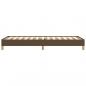 Preview: Bettgestell Dunkelbraun 100x200 cm Stoff
