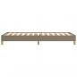 Preview: Bettgestell Taupe 100x200 cm Stoff