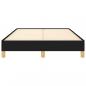 Preview: Bettgestell Schwarz 120x200 cm Stoff