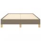 Preview: Bettgestell Taupe 120x200 cm Stoff