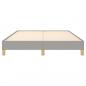 Preview: Bettgestell Hellgrau 140x190 cm Stoff
