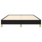 Preview: Bettgestell Schwarz 140x190 cm Stoff