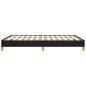 Preview: Bettgestell Schwarz 140x190 cm Stoff