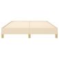 Preview: Bettgestell Creme 140x190 cm Stoff