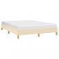 Preview: Bettgestell Creme 140x200 cm Stoff