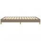 Preview: Bettgestell Taupe 160x200 cm Stoff
