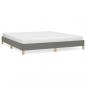 Preview: Bettgestell Dunkelgrau 180×200 cm Stoff