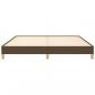 Preview: Bettgestell Dunkelbraun 180x200 cm Stoff