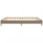 Preview: Bettgestell Taupe 180x200 cm Stoff