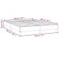 Preview: Bettgestell Creme 180×200 cm Stoff
