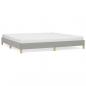 Preview: Bettgestell Hellgrau 200x200 cm Stoff