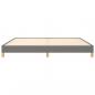 Preview: Bettgestell Dunkelgrau 200x200 cm Stoff