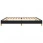 Preview: Bettgestell Schwarz 200x200 cm Stoff