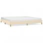 Preview: Bettgestell Creme 200x200 cm Stoff