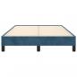 Preview: Bettgestell Dunkelblau 120x200 cm Samt