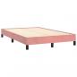 Preview: Bettgestell Rosa 120x200 cm Samt