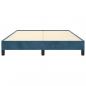 Preview: Bettgestell Dunkelblau 140x190 cm Samt