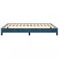 Preview: Bettgestell Dunkelblau 140x190 cm Samt