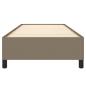 Preview: Bettgestell Taupe 80x200 cm Stoff