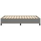Preview: Bettgestell Dunkelgrau 120x200 cm Stoff