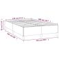 Preview: Bettgestell Dunkelgrau 120x200 cm Stoff