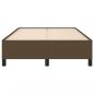 Preview: Bettgestell Dunkelbraun 120x200 cm Stoff