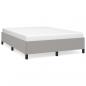 Preview: Bettgestell Hellgrau 140x190 cm Stoff