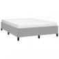 Preview: Bettgestell Hellgrau 140x190 cm Stoff